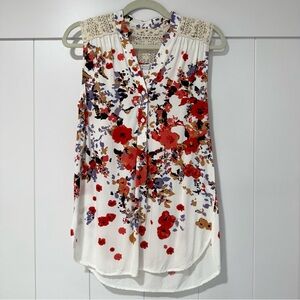 ✨ Market & Spruce Abstract Print Blouse — Spring Easter — Size S ✨